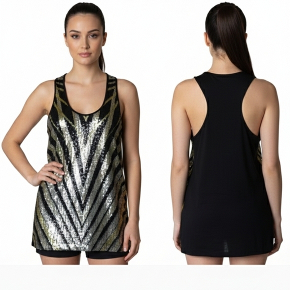 ROBERTO CAVALLI NIGHT OUT TANK TOP SIZE LARGE - Picture 1 of 5